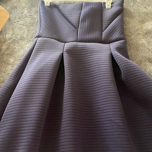 Navy blue tube top dress